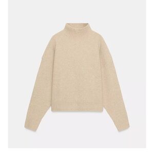 🤎🍄‍🟫 ZARA - SOFT KNIT HIGH NECK JUMPER - Size S